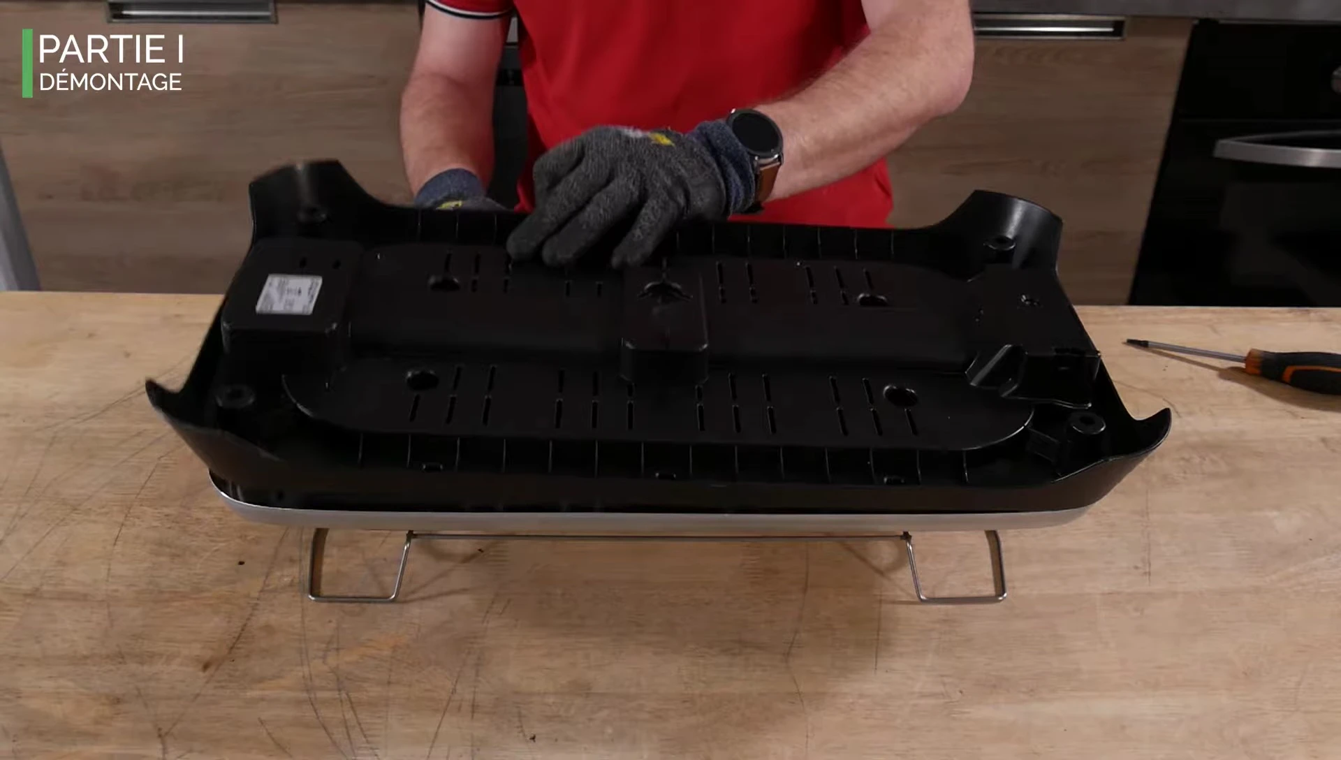 Removing protective plastic from appliance