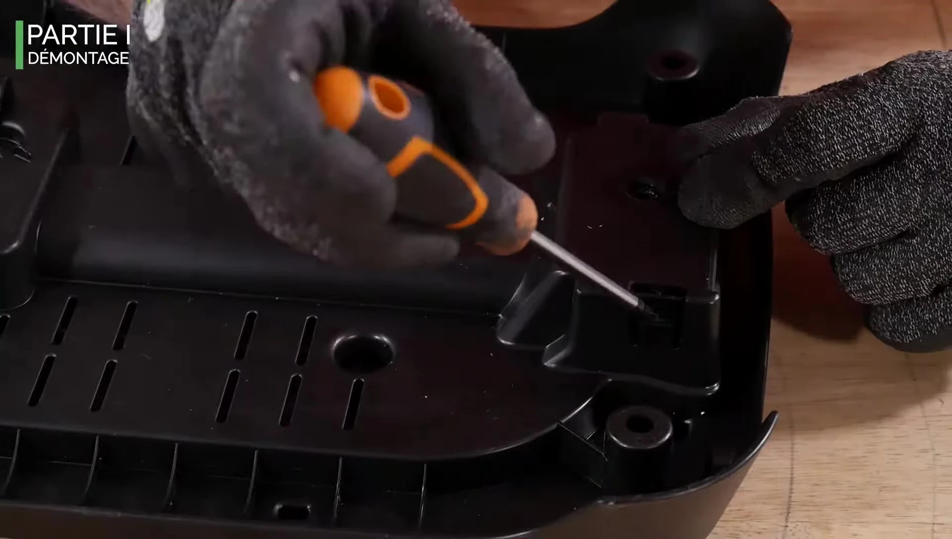 Removing plastic housing from device
