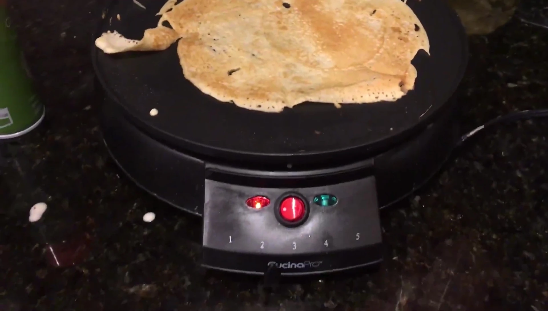 Crêpe cuite avec garniture