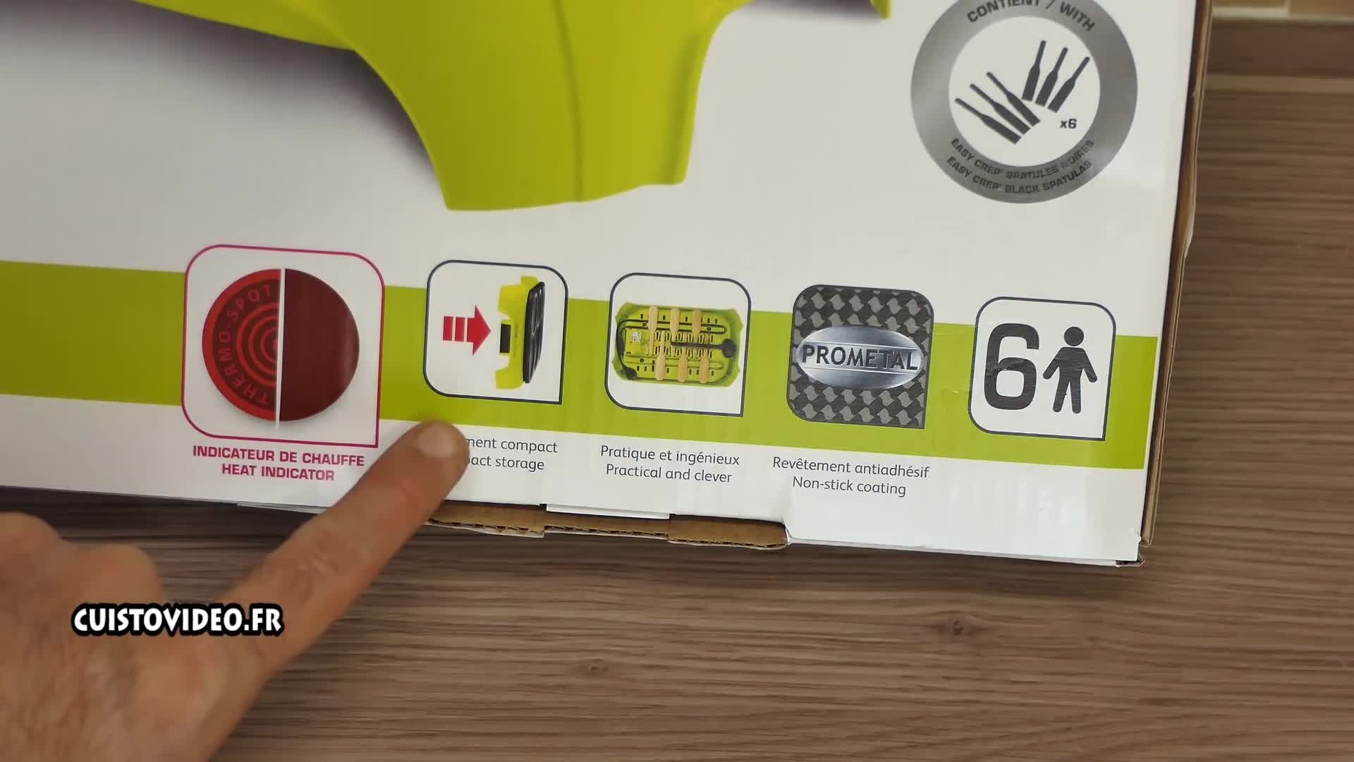 Crepe maker box features & specs