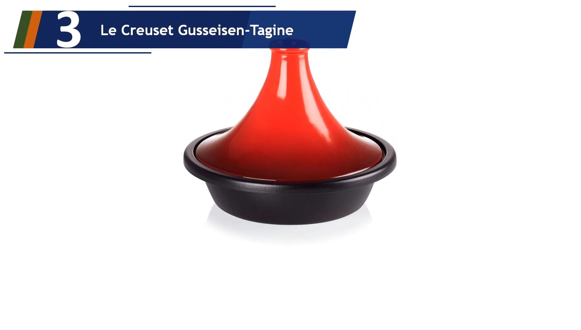Red Le Creuset cast iron tagine