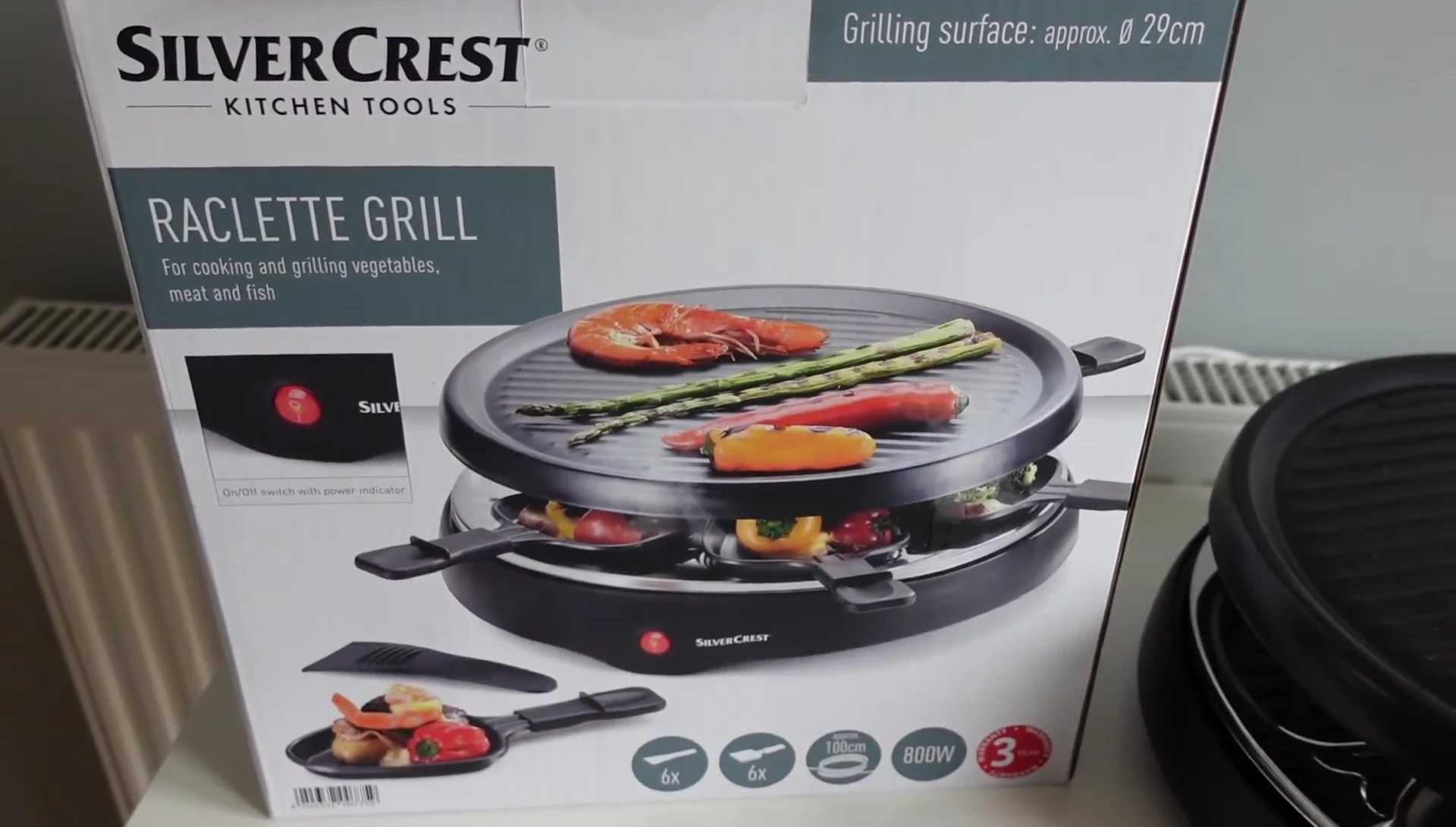 Vue finale du grill après utilisation