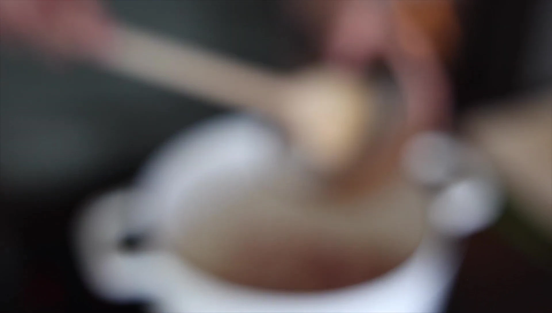 Incorporation de la crème de coco et du lait de soja