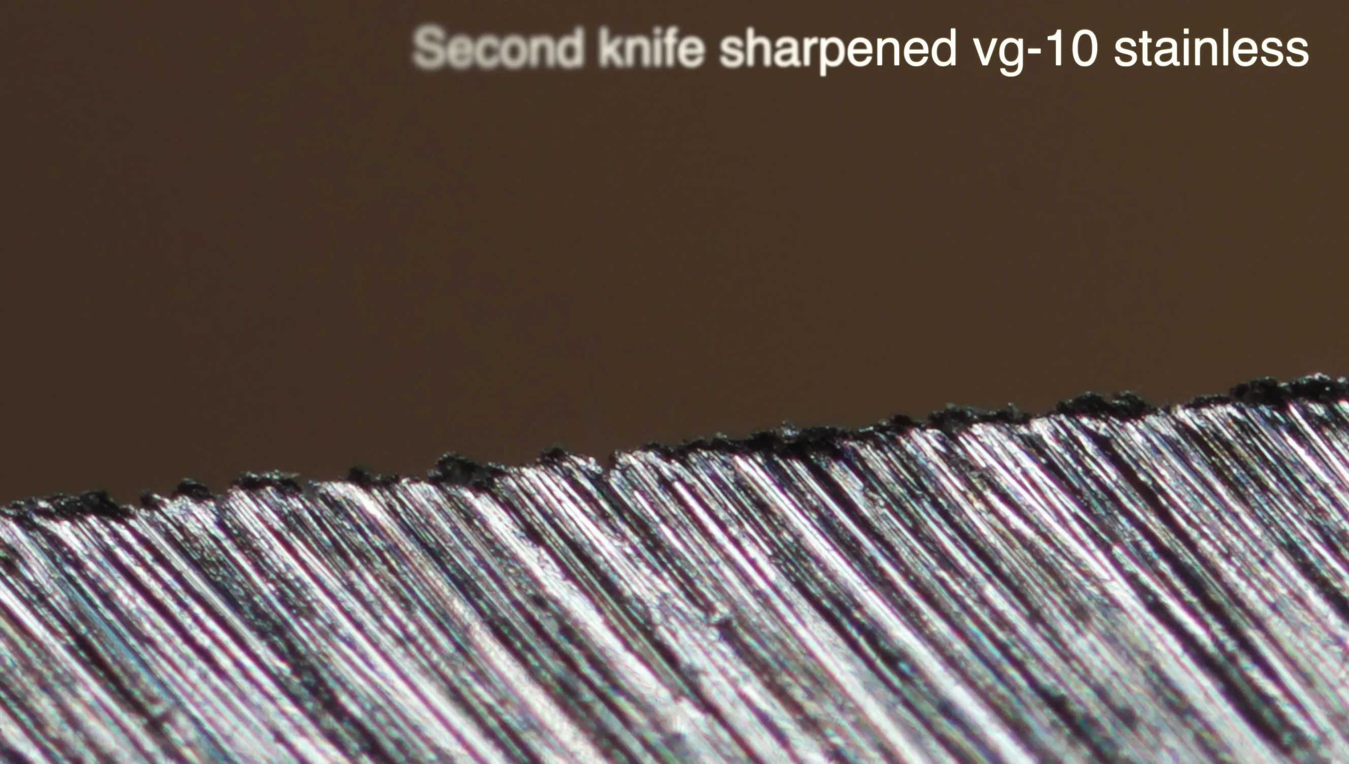 Bavure sur le couteau VG10