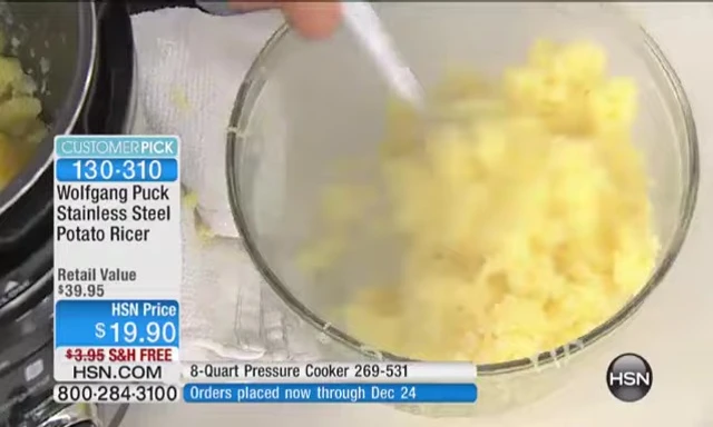 Ajout de beurre à la purée