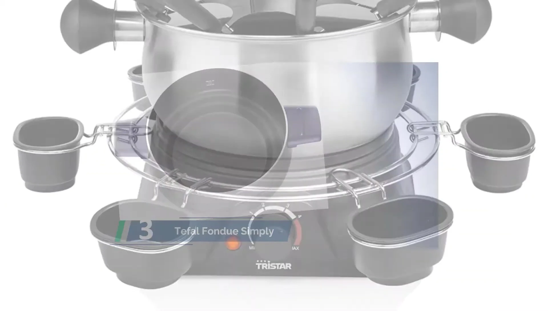 Fondue en acier inoxydable