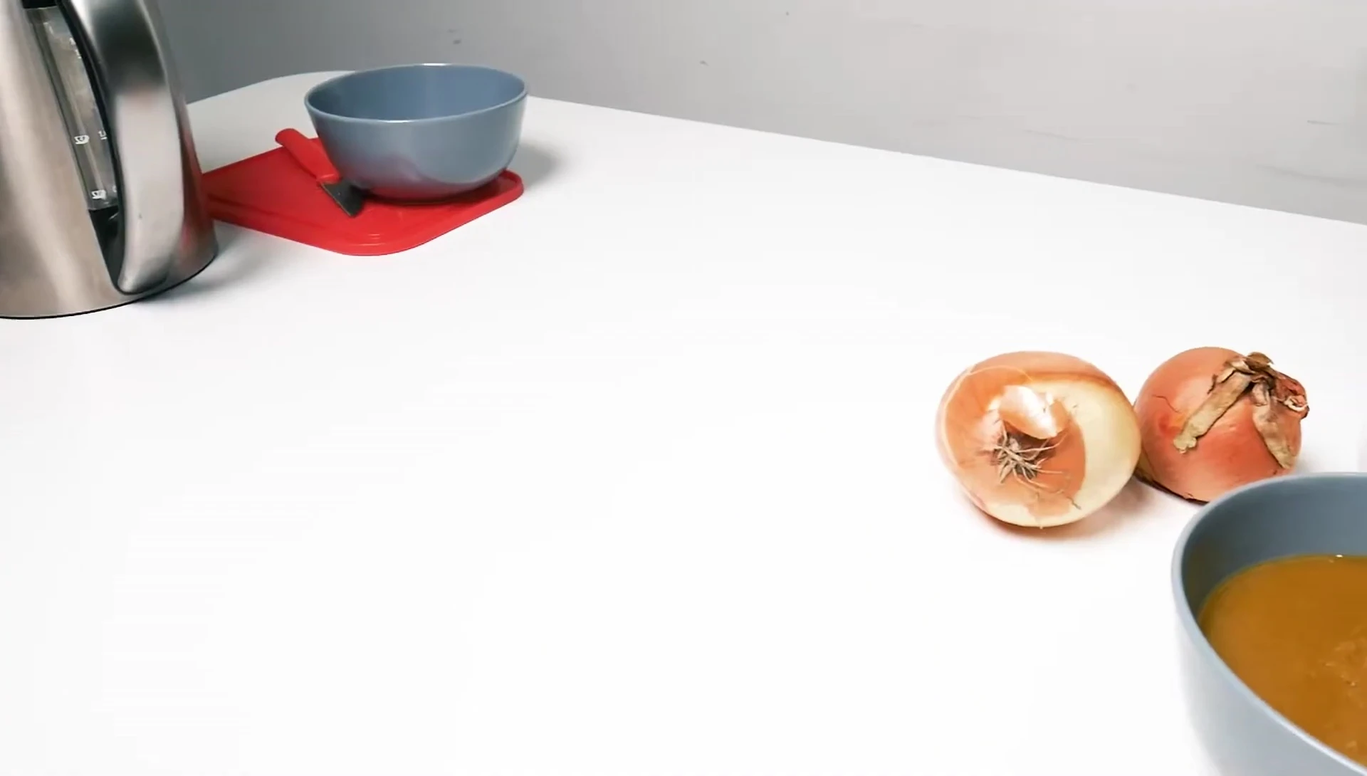 Image des soupes réalisées avec le blender.