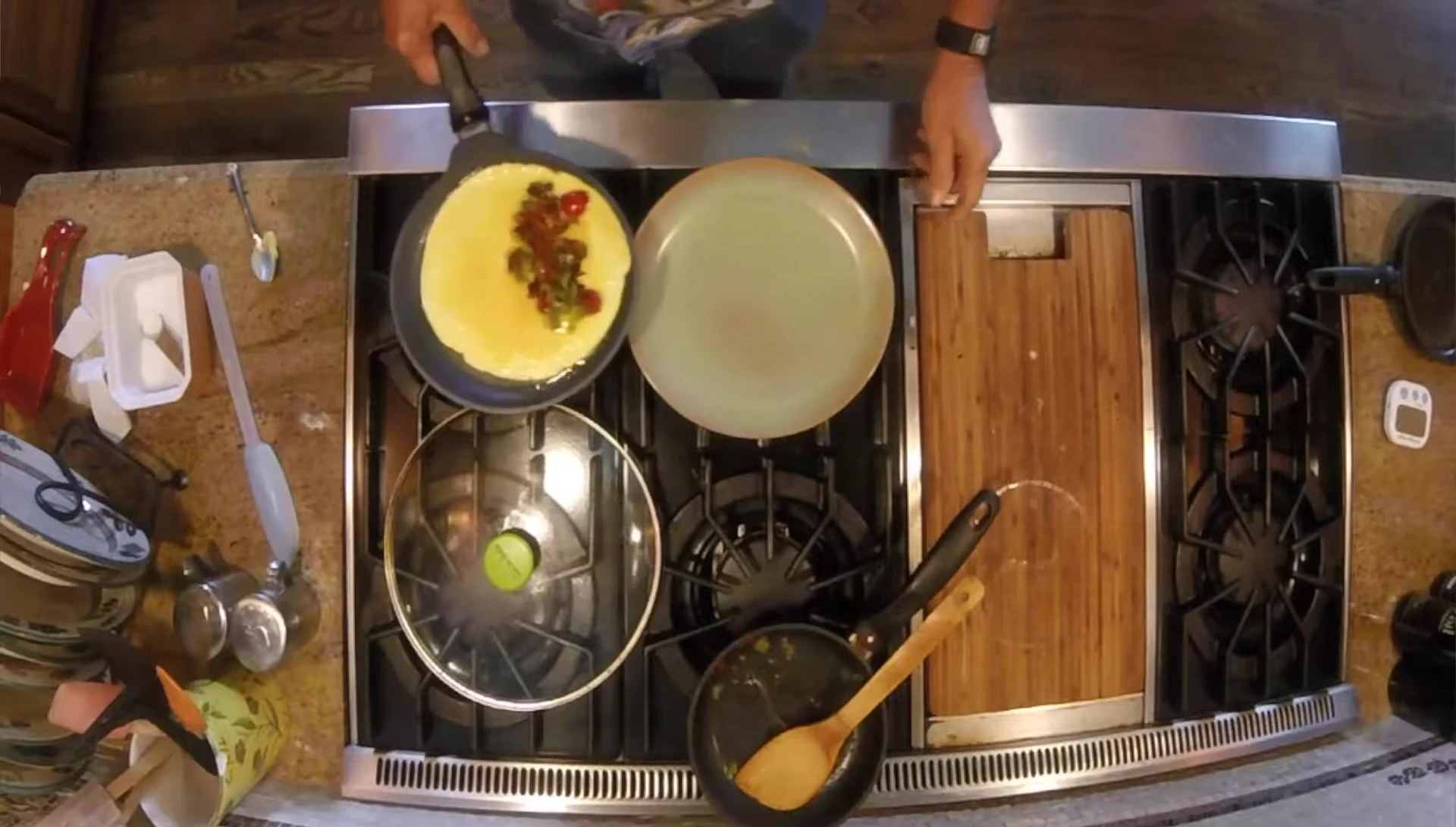 Démoulage facile de l'omelette.