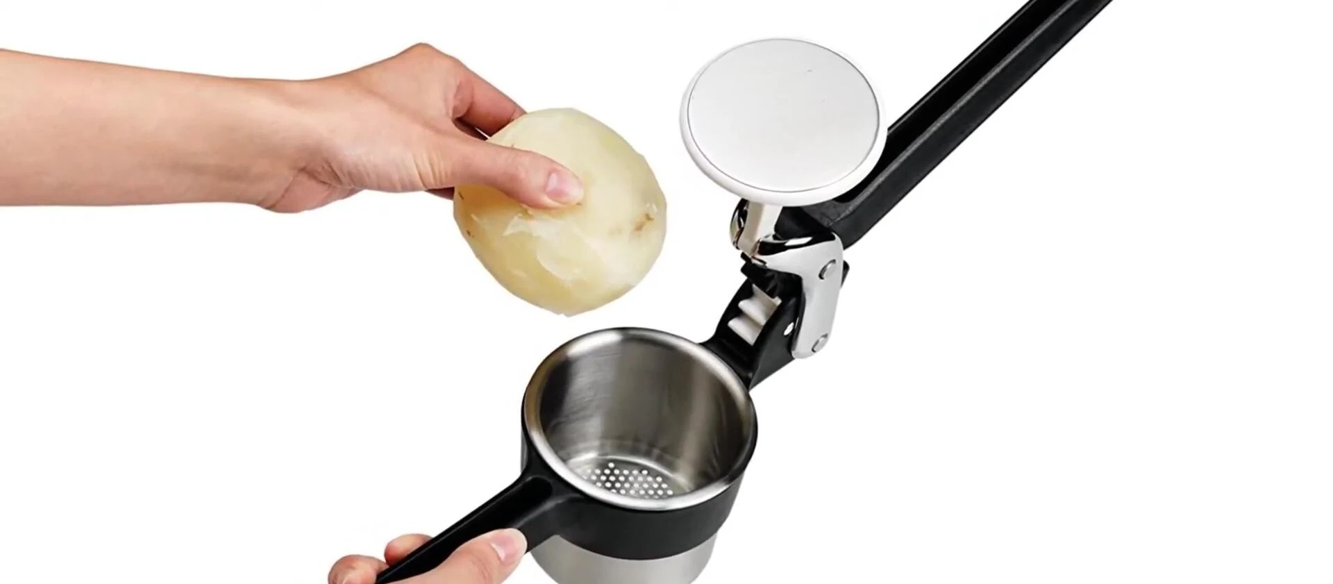 Presse-purée avec panier amovible