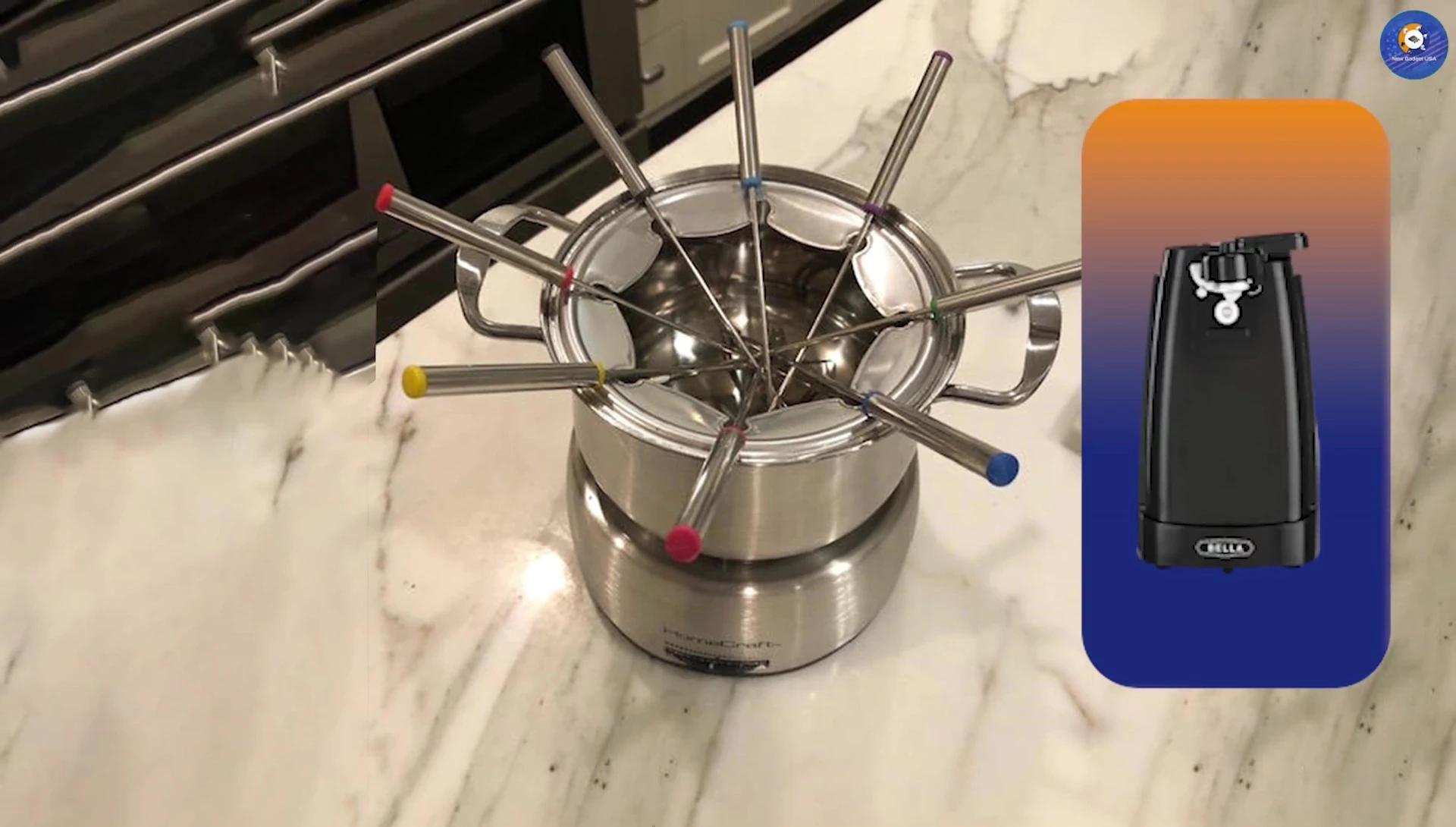 Image du pot à fondue électrique Nostalgia pour fromage et chocolat