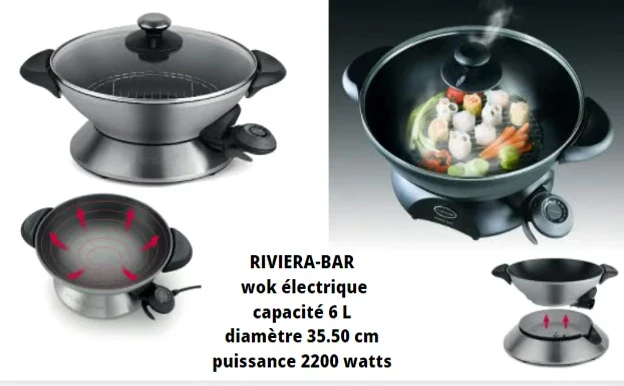 Cuve amovible du wok Riviera & Bar