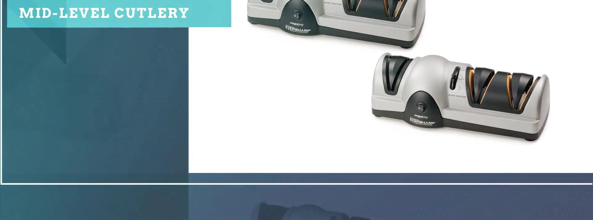 Détail de l'interrupteur de guide de lame interchangeable du Presto 0810