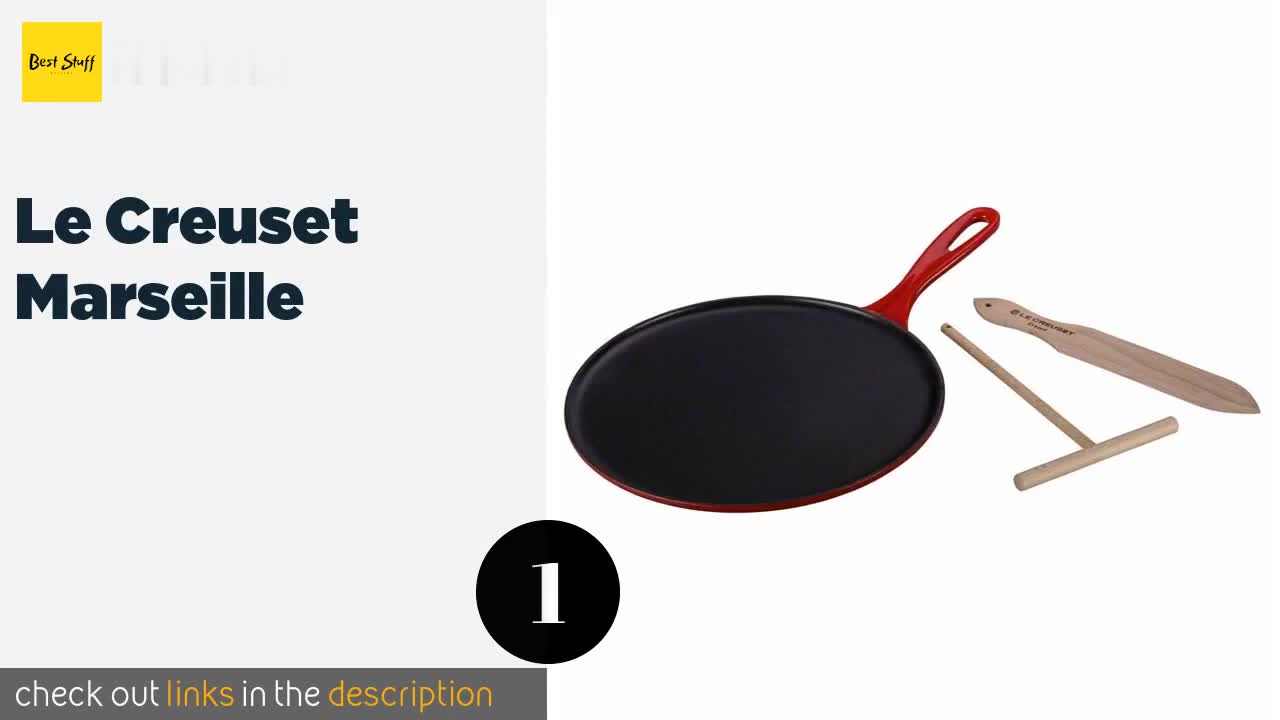 Vue rapprochée de la poêle Creuset Marseille rouge