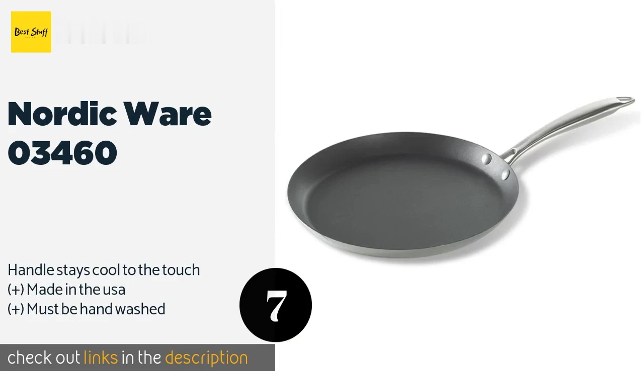 Détail de la surface de cuisson de la poêle Nordic Ware 03460