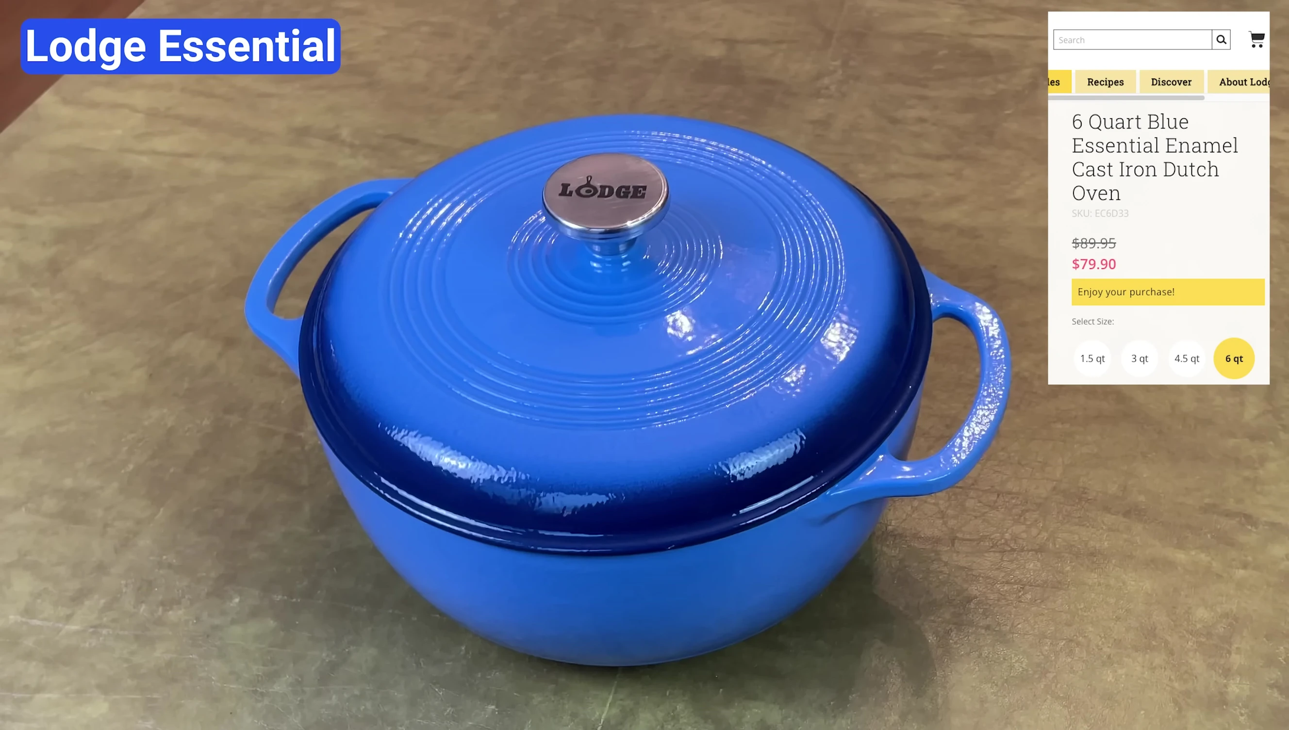 Faitout Lodge Essential Enamel 6 pintes
