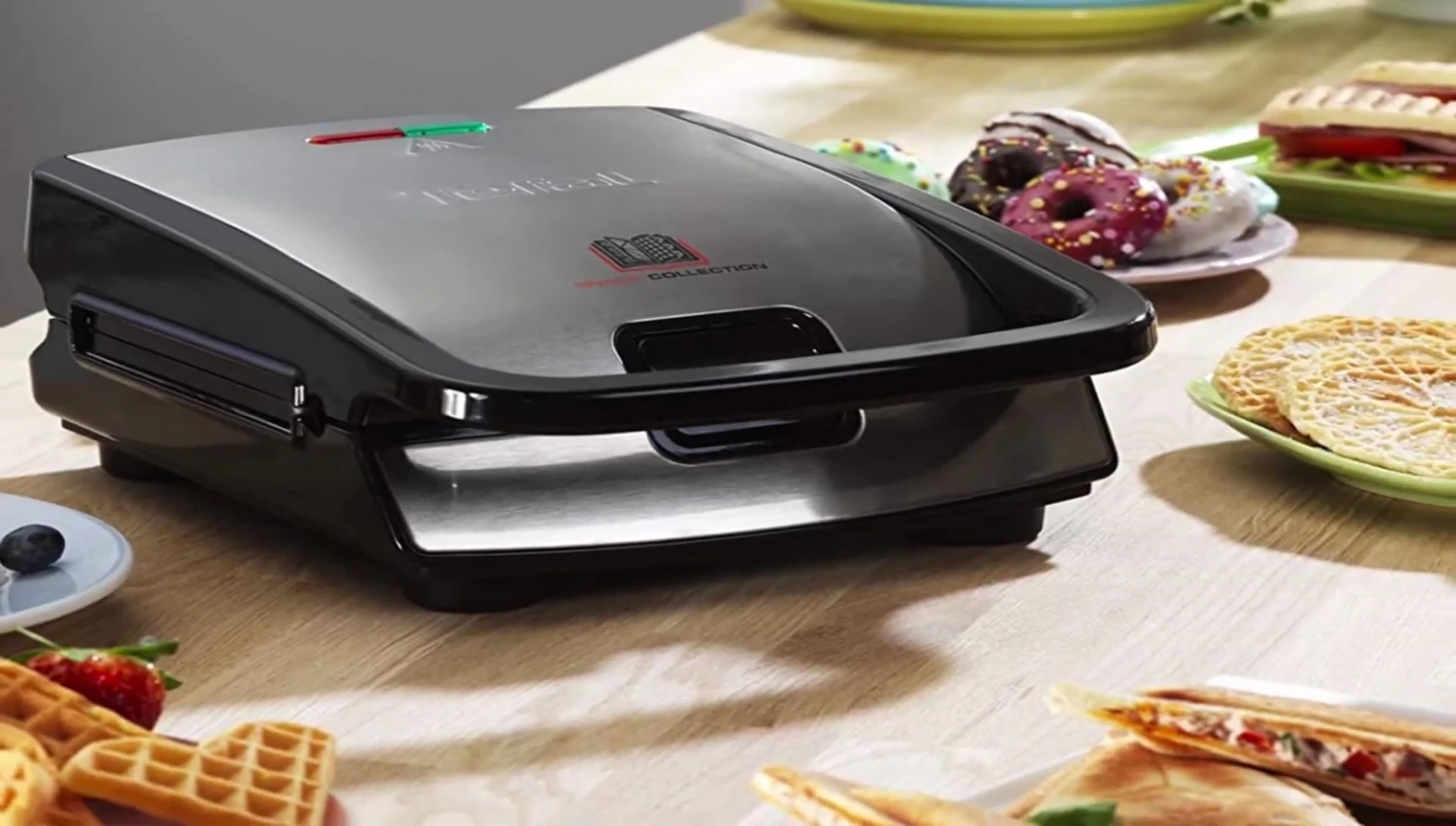 Gaufres dorées cuites avec la machine Tefal