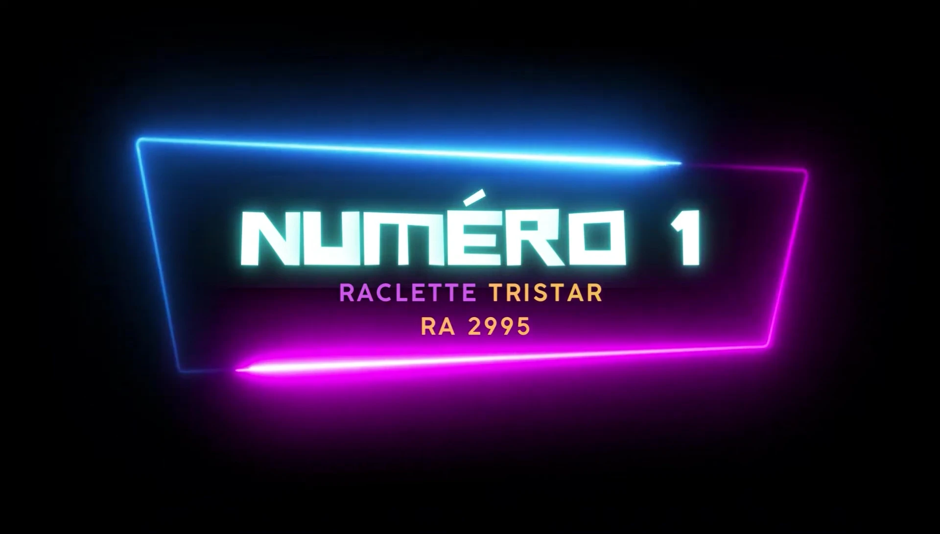 Vue générale de la raclette Tristar RA-2995