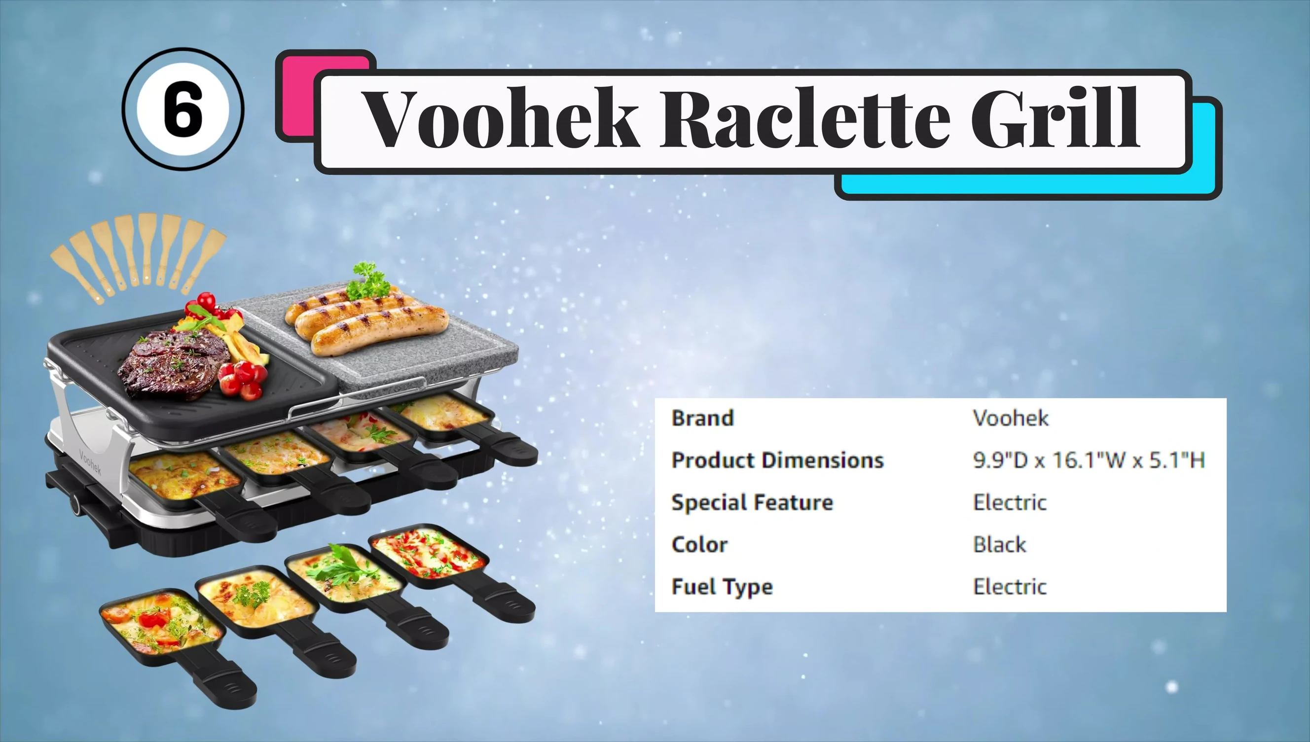 Le Vuck Reet Grill avec sa pierre de cuisson.