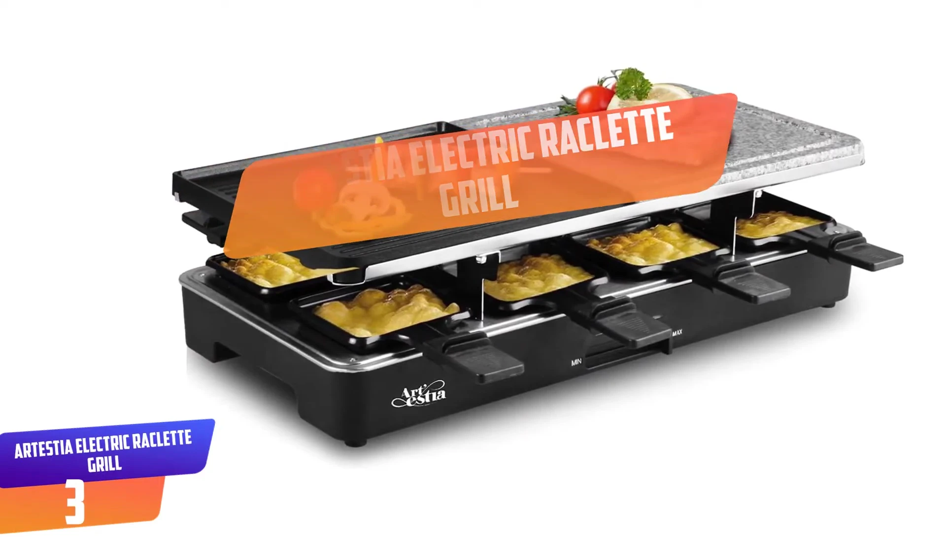 Gros plan sur les deux plaques du gril Artestia