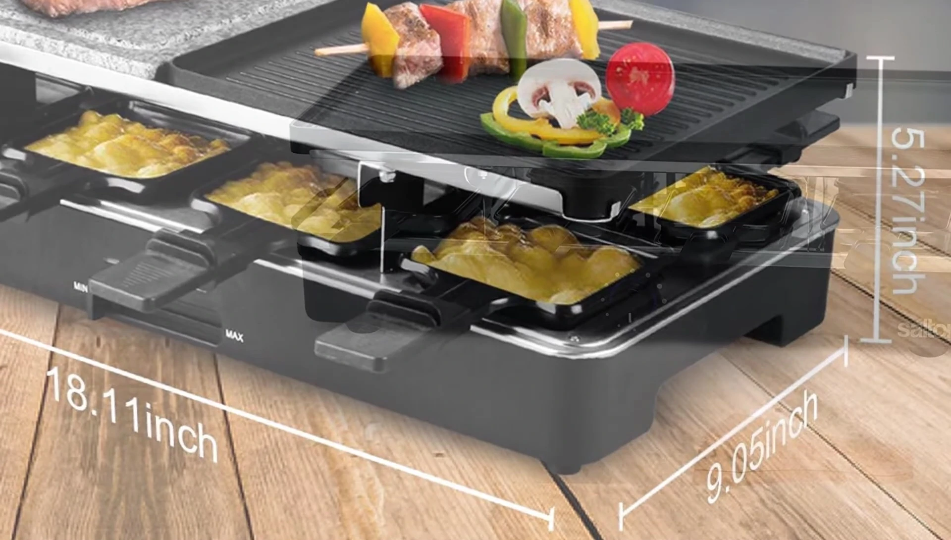 Image du grill à raclette Sultan