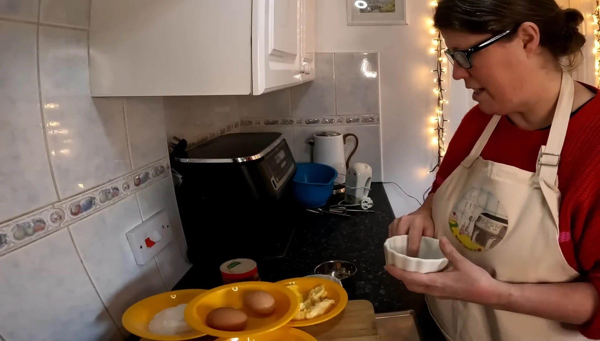 Ingrédients du gâteau à l'éponge.