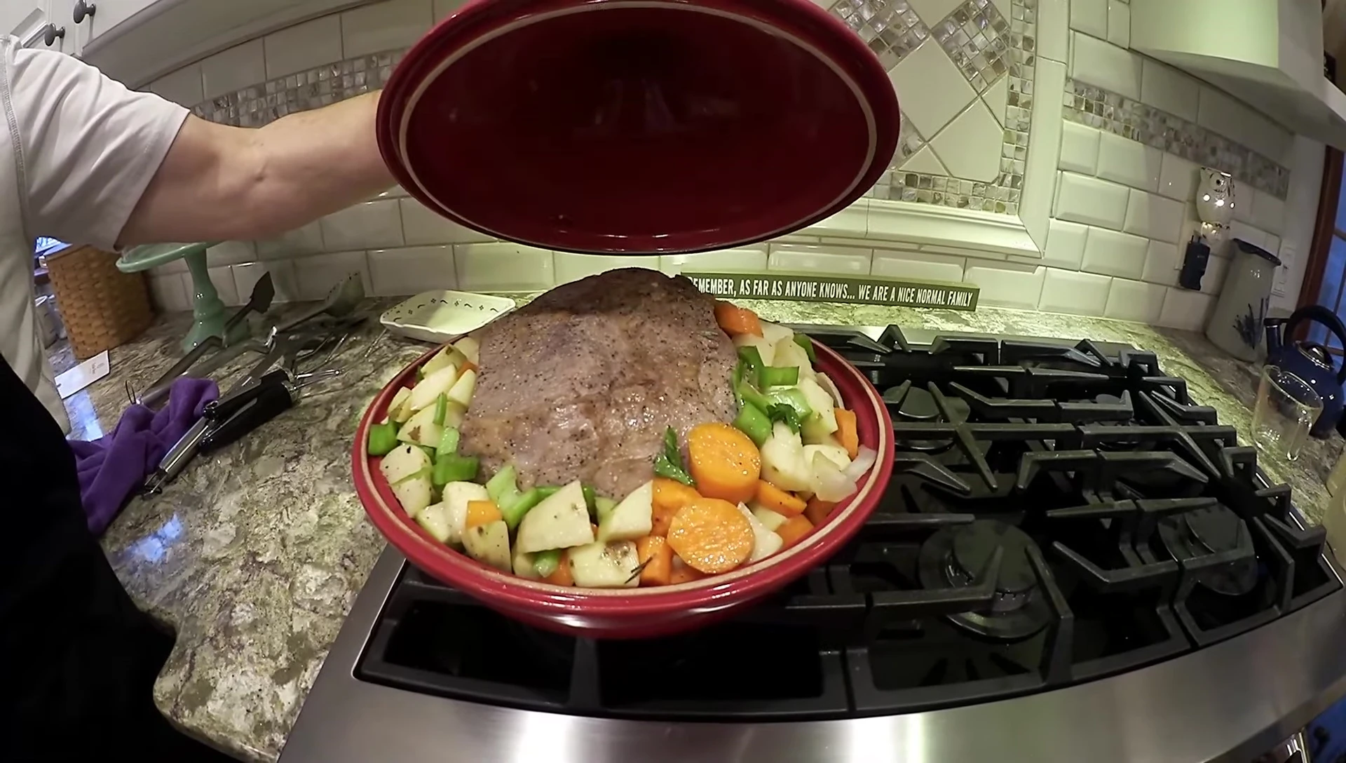 Le tajine prêt à être mis au four