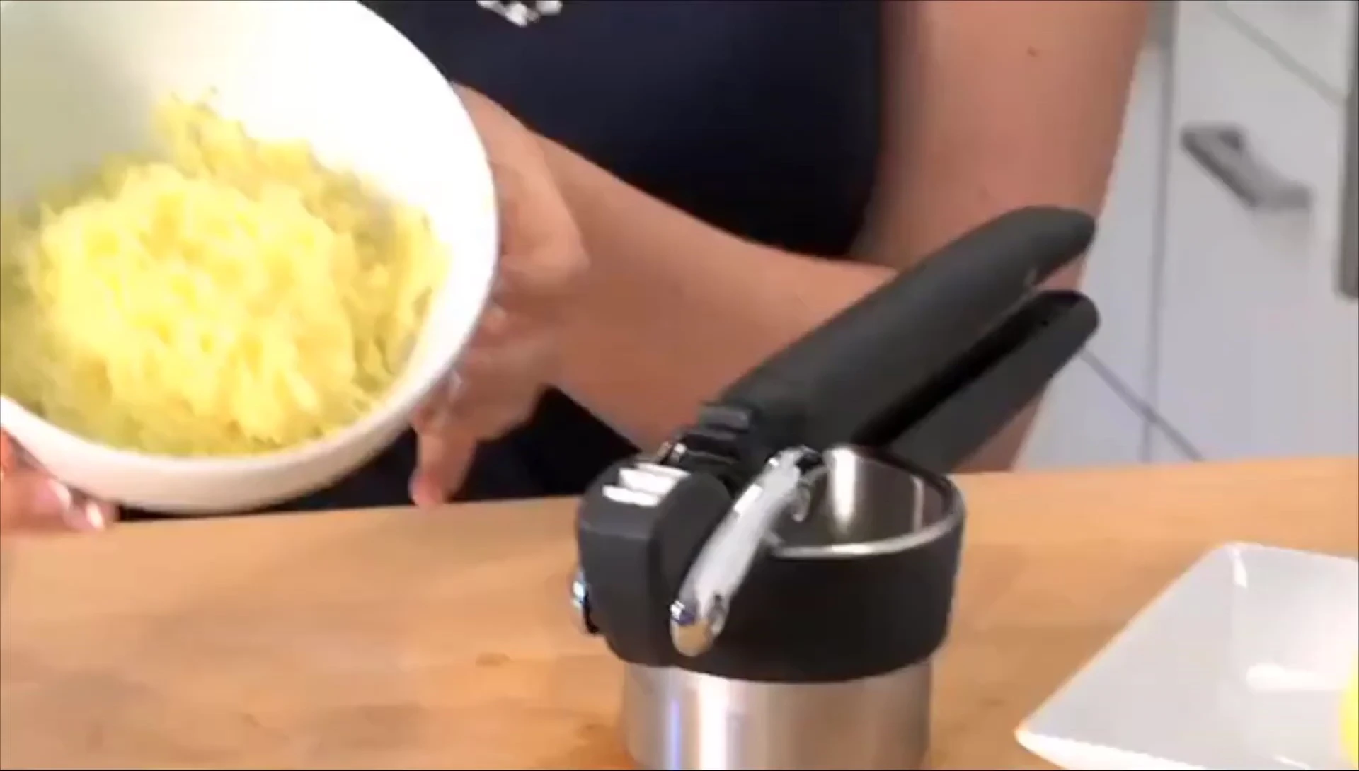 Résultat de la purée obtenue avec le presse-purée Fresh Horse.