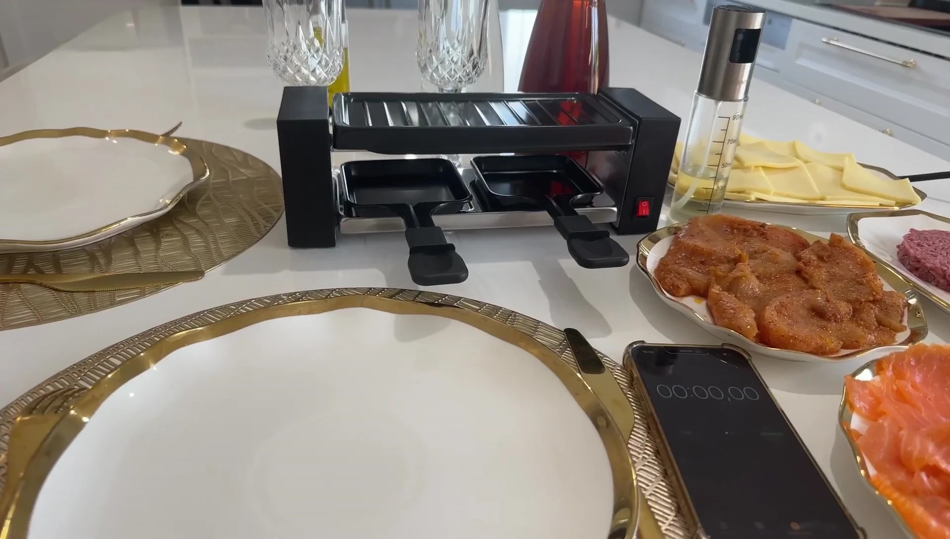 Mise en marche de la raclette