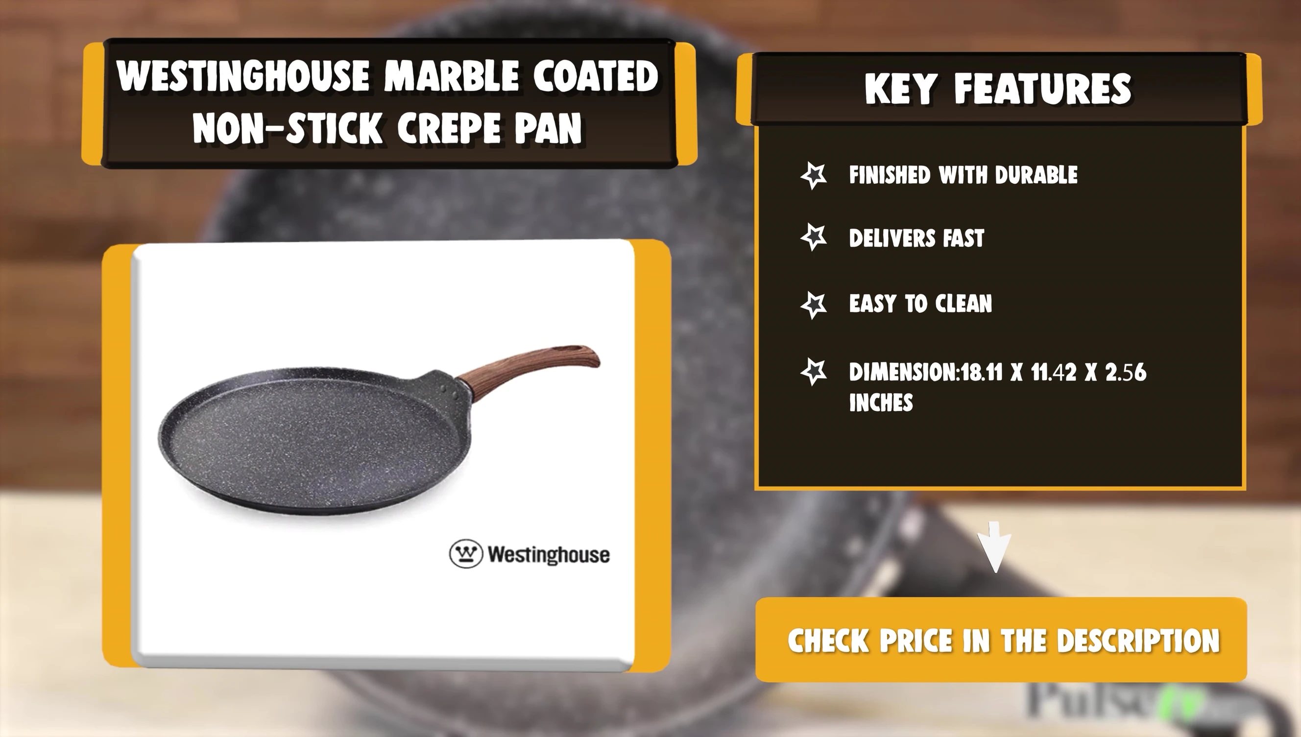 Détail de la surface de cuisson de la poêle Mapita