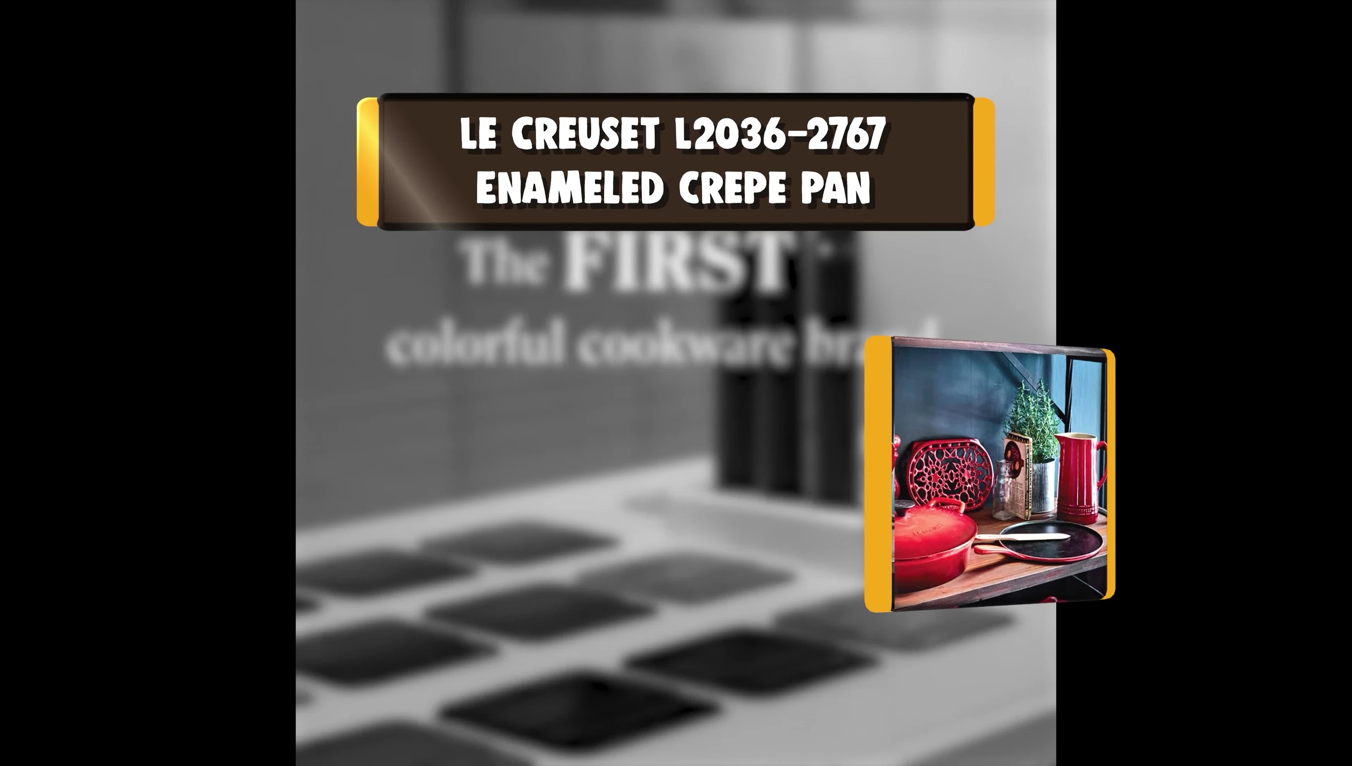 Image de la poêle à crêpes émaillée La Crucit