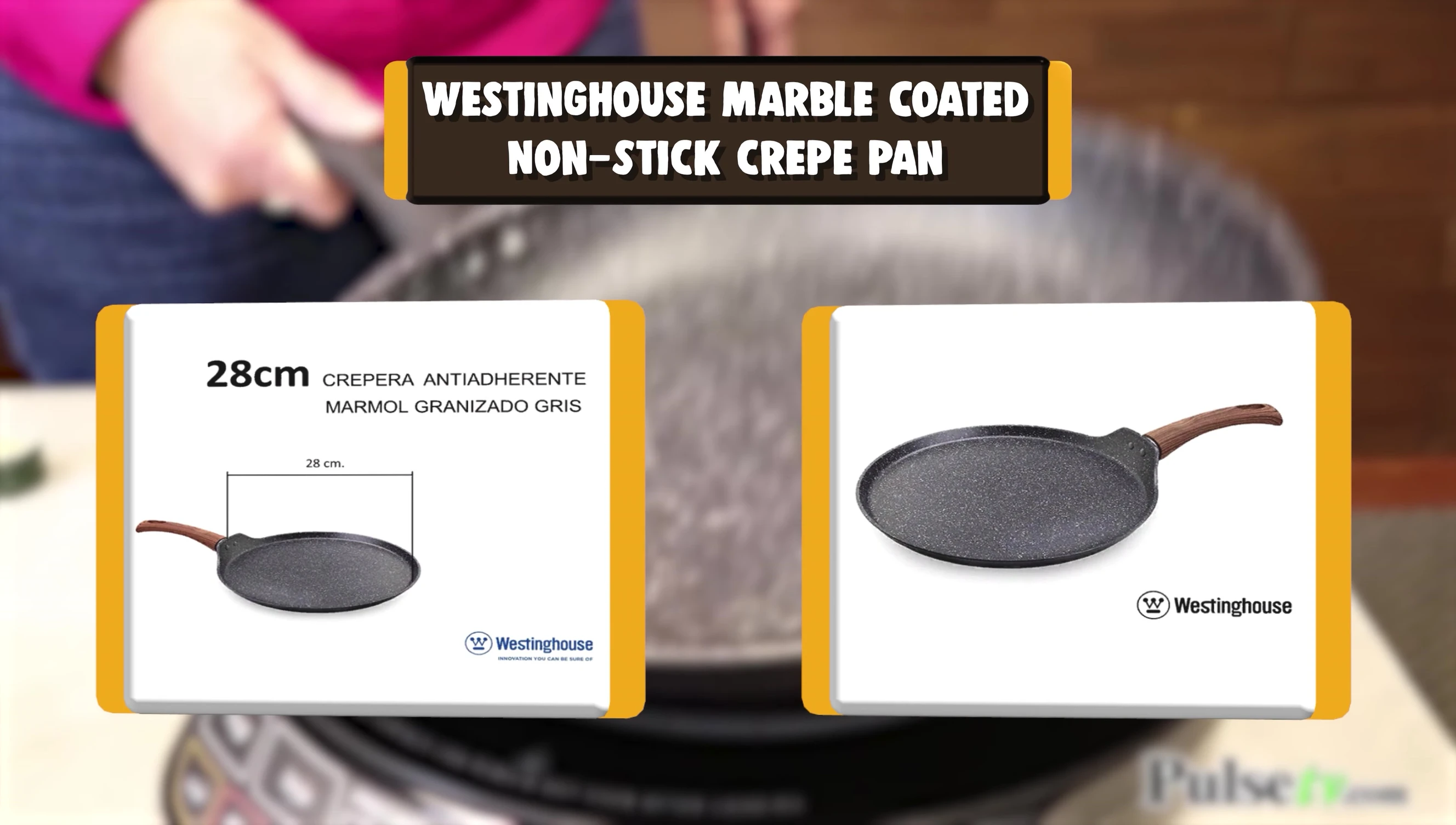 Détail du revêtement en marbre de la poêle Westinghouse